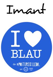 POSTUIMANT I LOVE BLAU