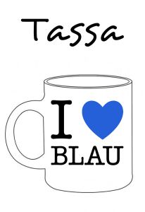 POSTUTASSA I LOVE BLAU